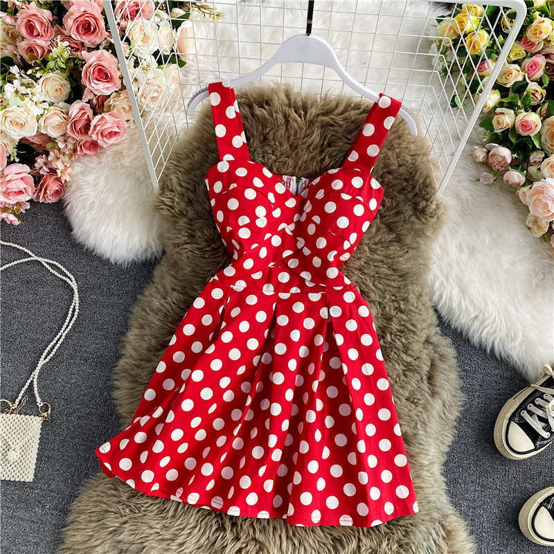 Temperament tartan dress tall waist sleeveless fashionable nightclub strapless wave with A word skirt condole belt - Image 2
